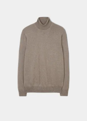 Alan Paine - Linton Merino Long Sleeve Roll Neck - Mushroom