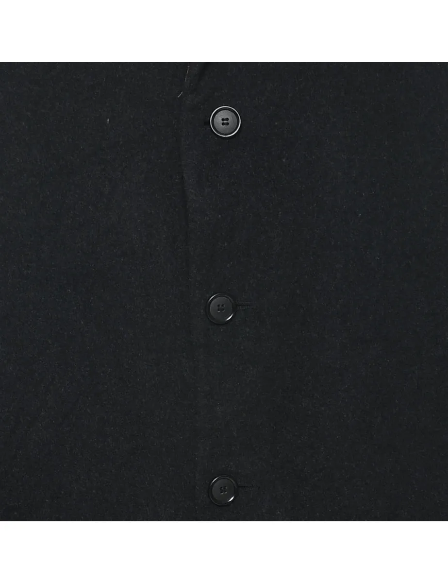 Dark Grey Wool Coat - L