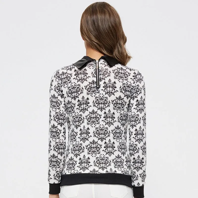 Knitted Floral Pullover