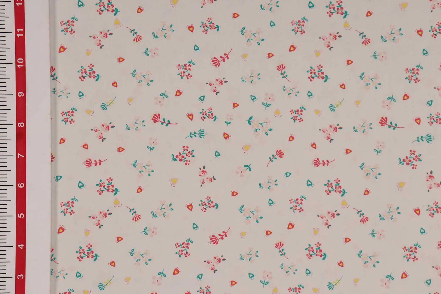 Light Pink Floral Printed Cotton Poplin Fabric