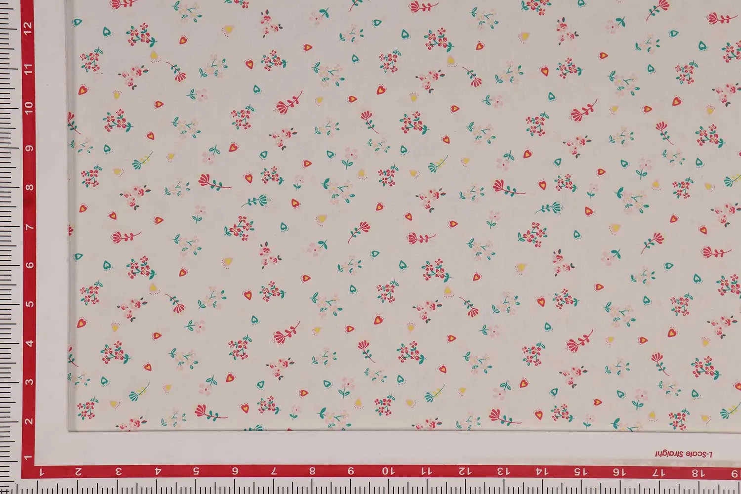 Light Pink Floral Printed Cotton Poplin Fabric