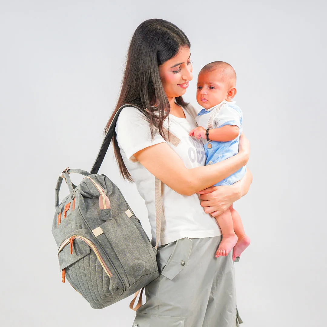 Maternity Bag by Ornavo - Smooth Gray
