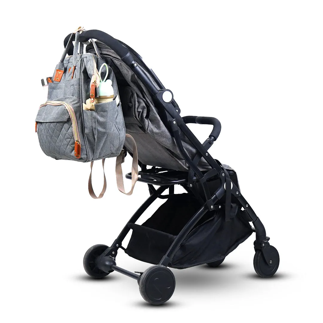 Maternity Bag by Ornavo - Smooth Gray