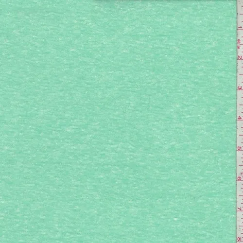 Mint Green Slub Cotton/Linen Jersey Knit Fabric