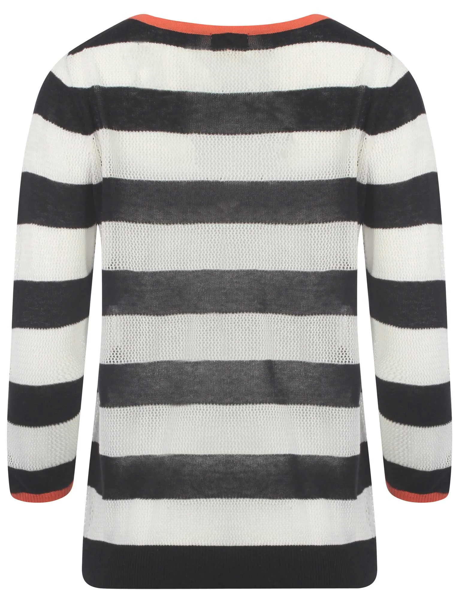 Plum Tree Onassis black striped jumper