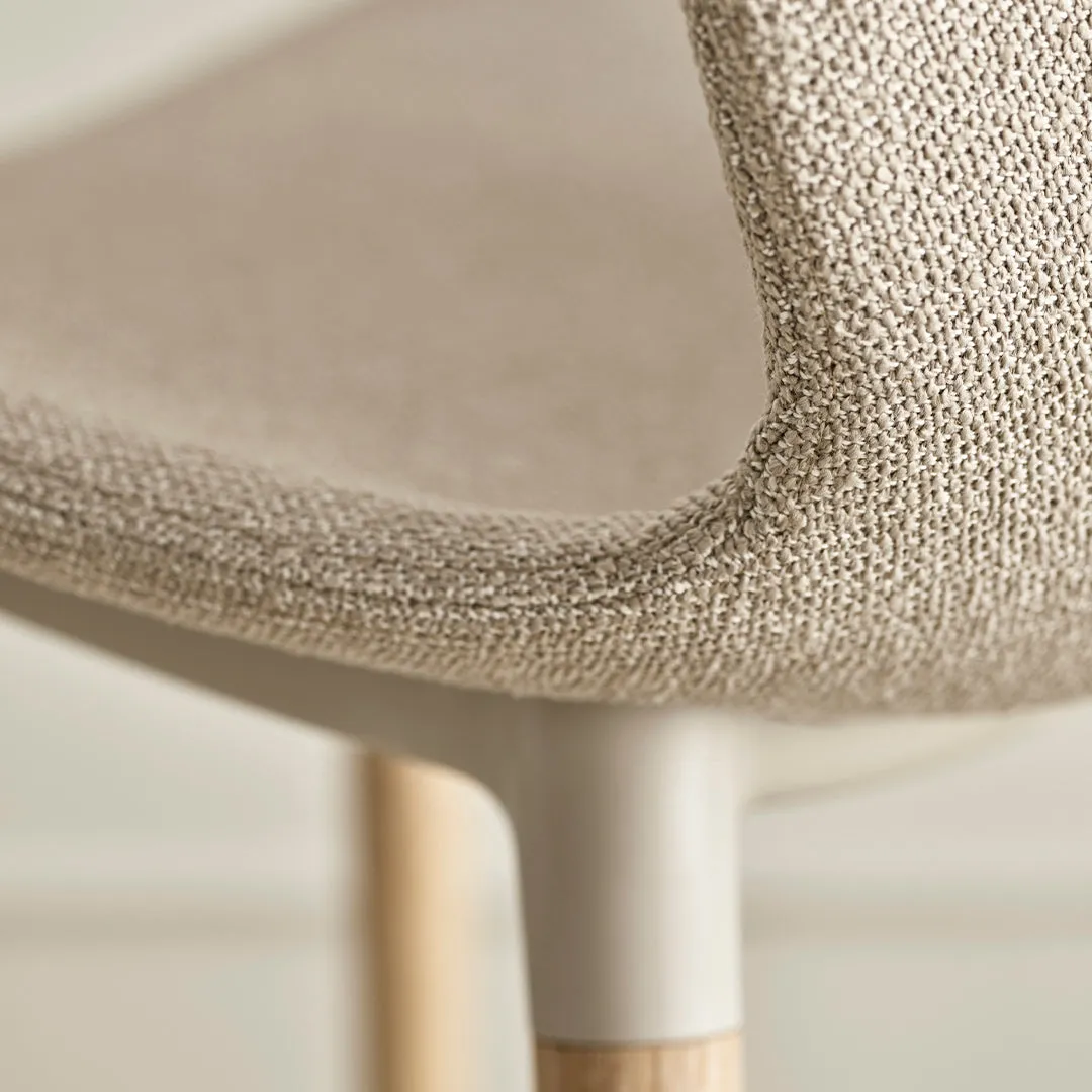 Seed Bar Chair - Upholstered - Oiled Oak Base