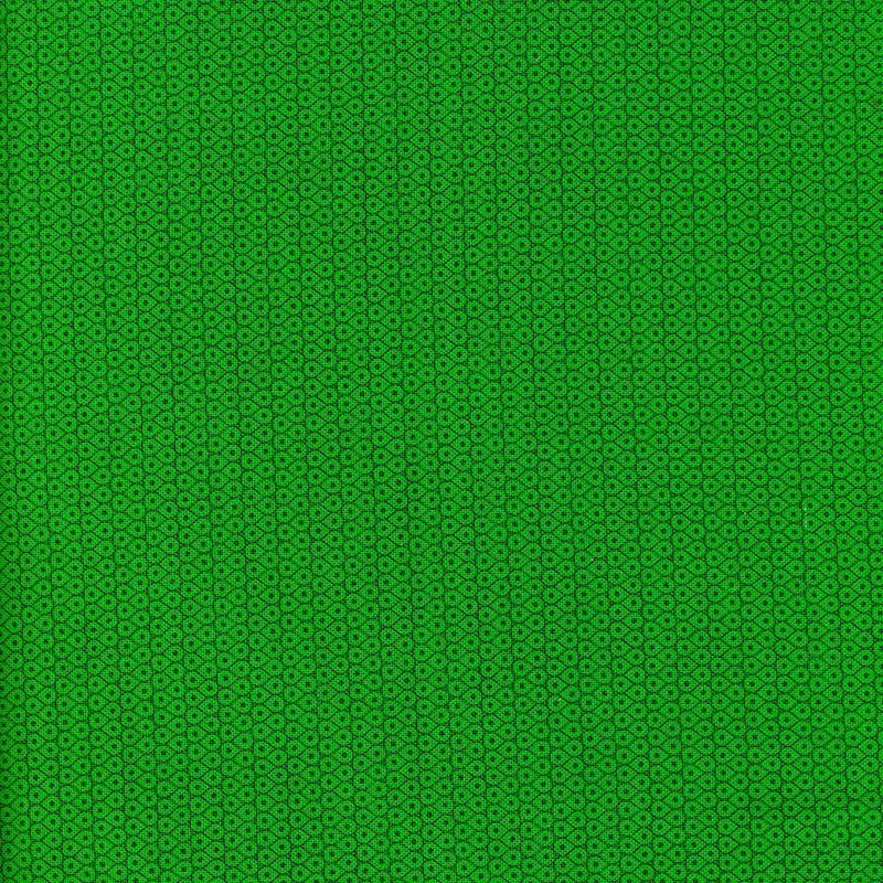 Stof Fabrics Quilters Basic Harmony Mini Green Cell Spots Cotton Prints