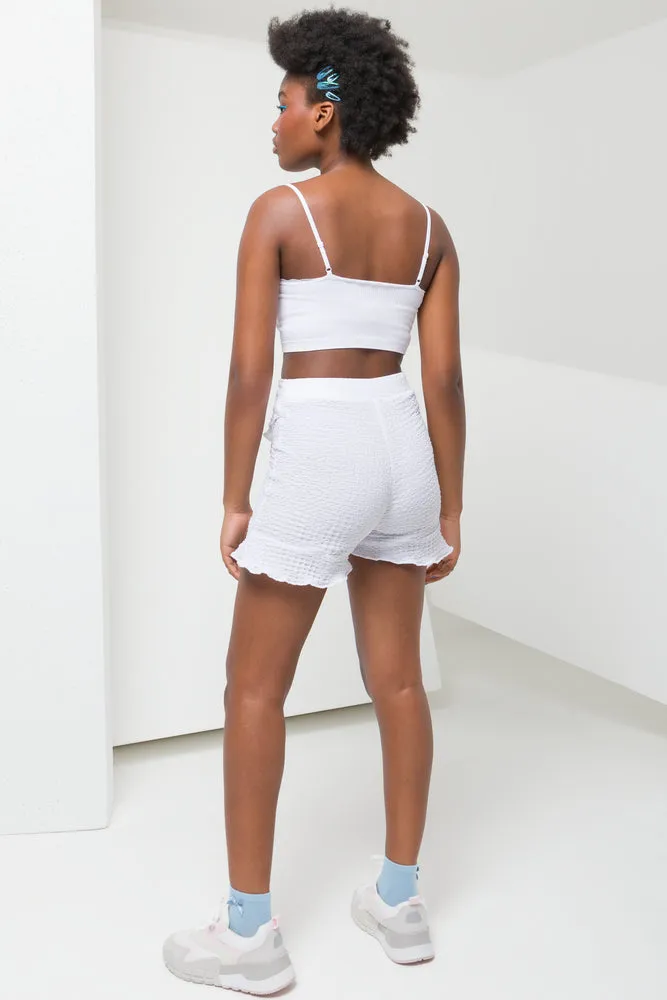 Textured Skort White