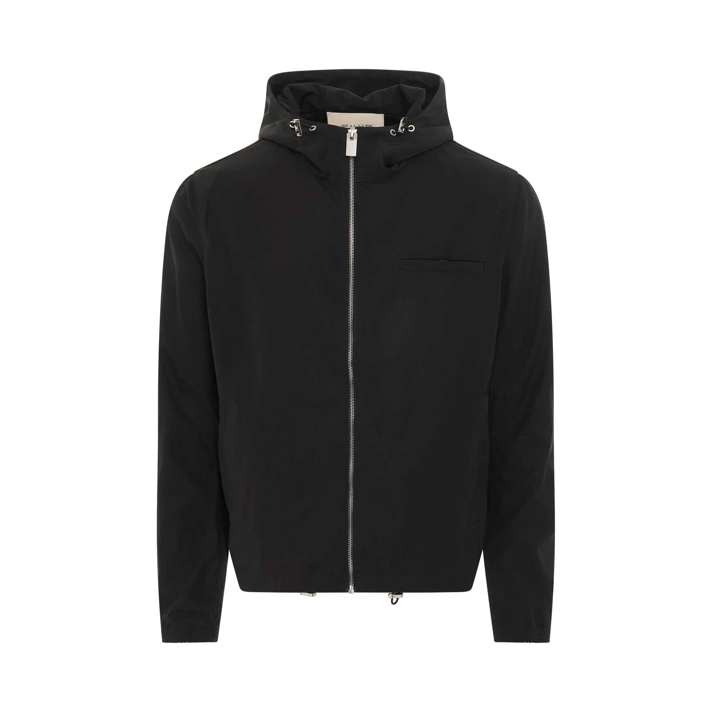 Windbreaker with Buckle in Black